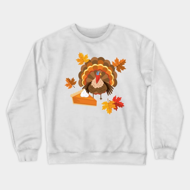 Turkey and Pie! Crewneck Sweatshirt by SWON Design